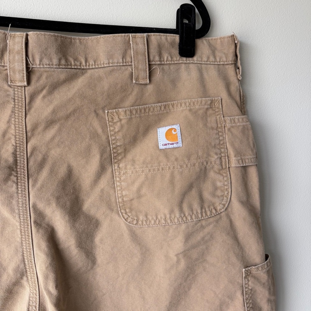 Carhartt B147 DKH Tan Canvas Carpenter Work Shorts Original Fit Mens 44 - Picture 3 of 8